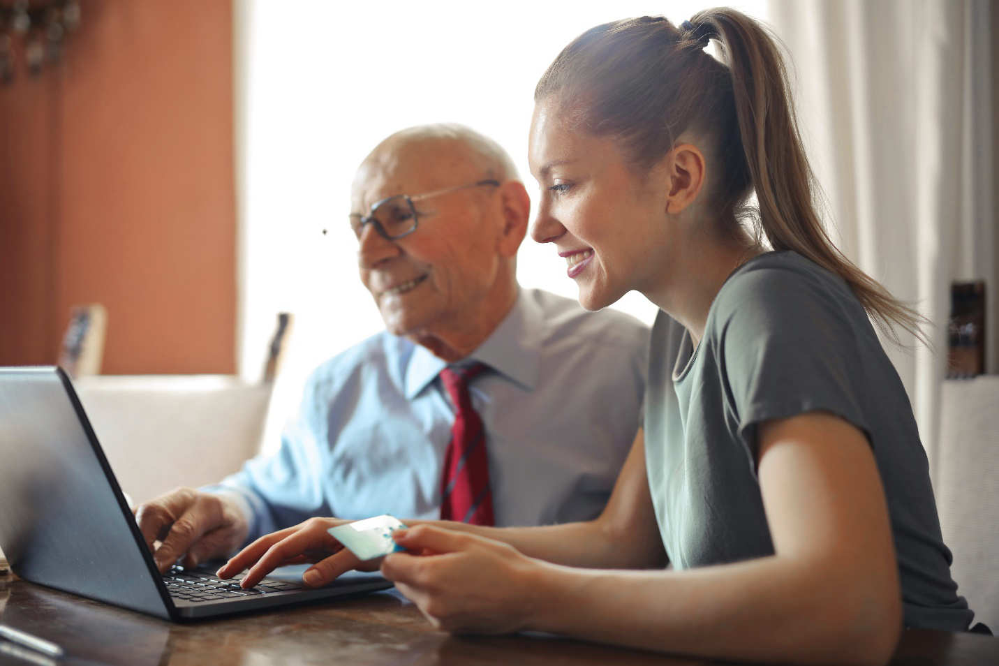 Businesswoman Using a Laptop