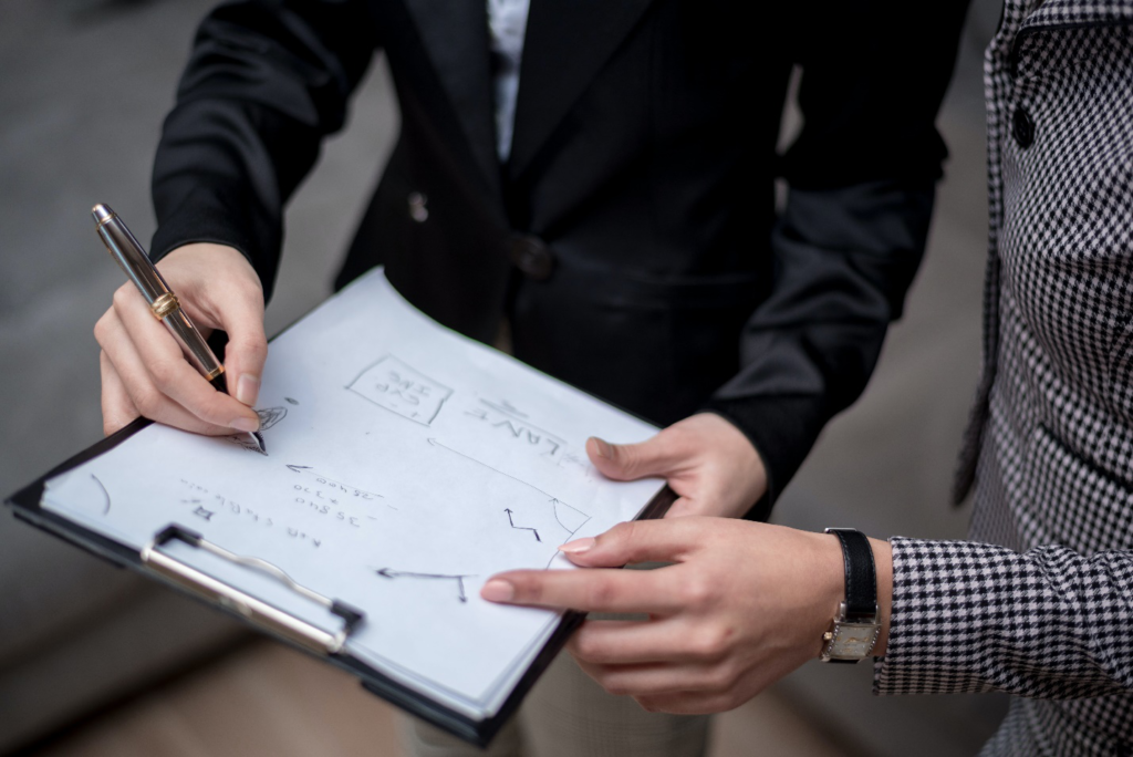 Mortgage Broker Looking at Paperwork