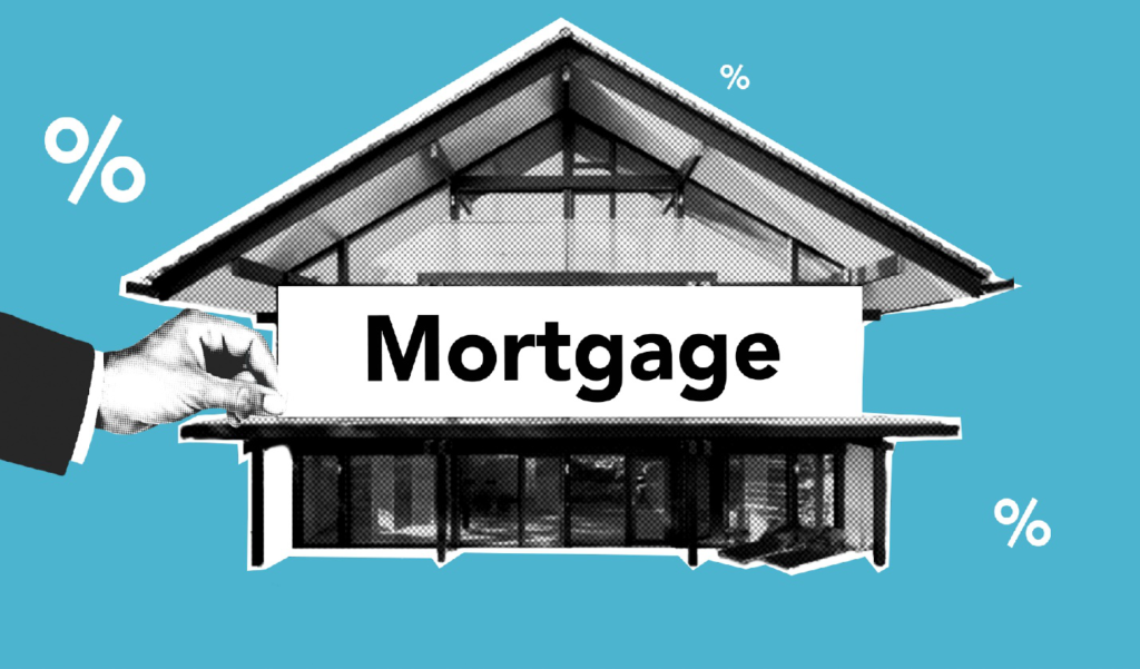 Person Holding a Mortgage Sign